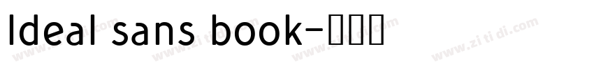 ldeal sans book字体转换
